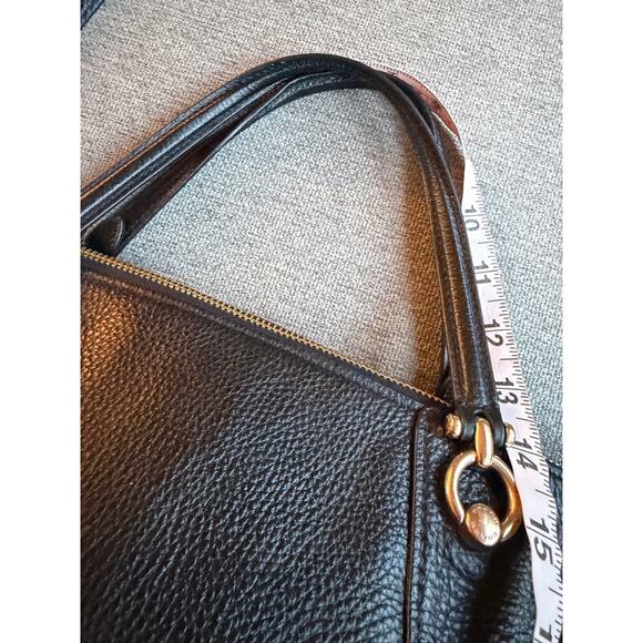 COACH Casey Satchel Leather Black 2Way Shoulder Bag - Picture 13 of 16